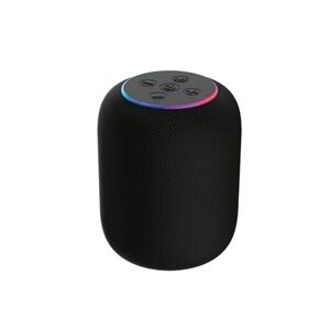 GEMS Black Portable Bluetooth Speaker with RGB Ring